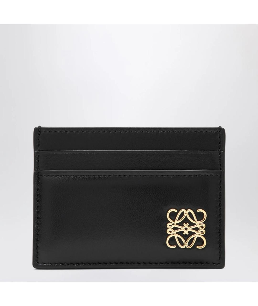 LOEWE Черный кожаный кардхолдер, фото 3