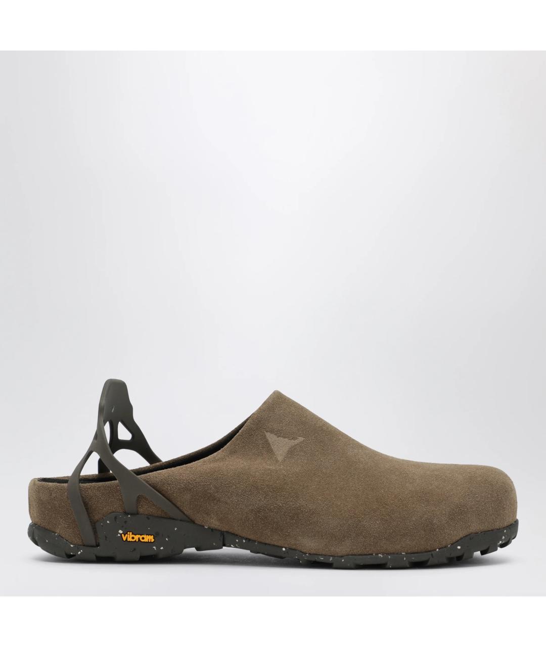 ROA Хаки замшевые шлепанцы, фото 3