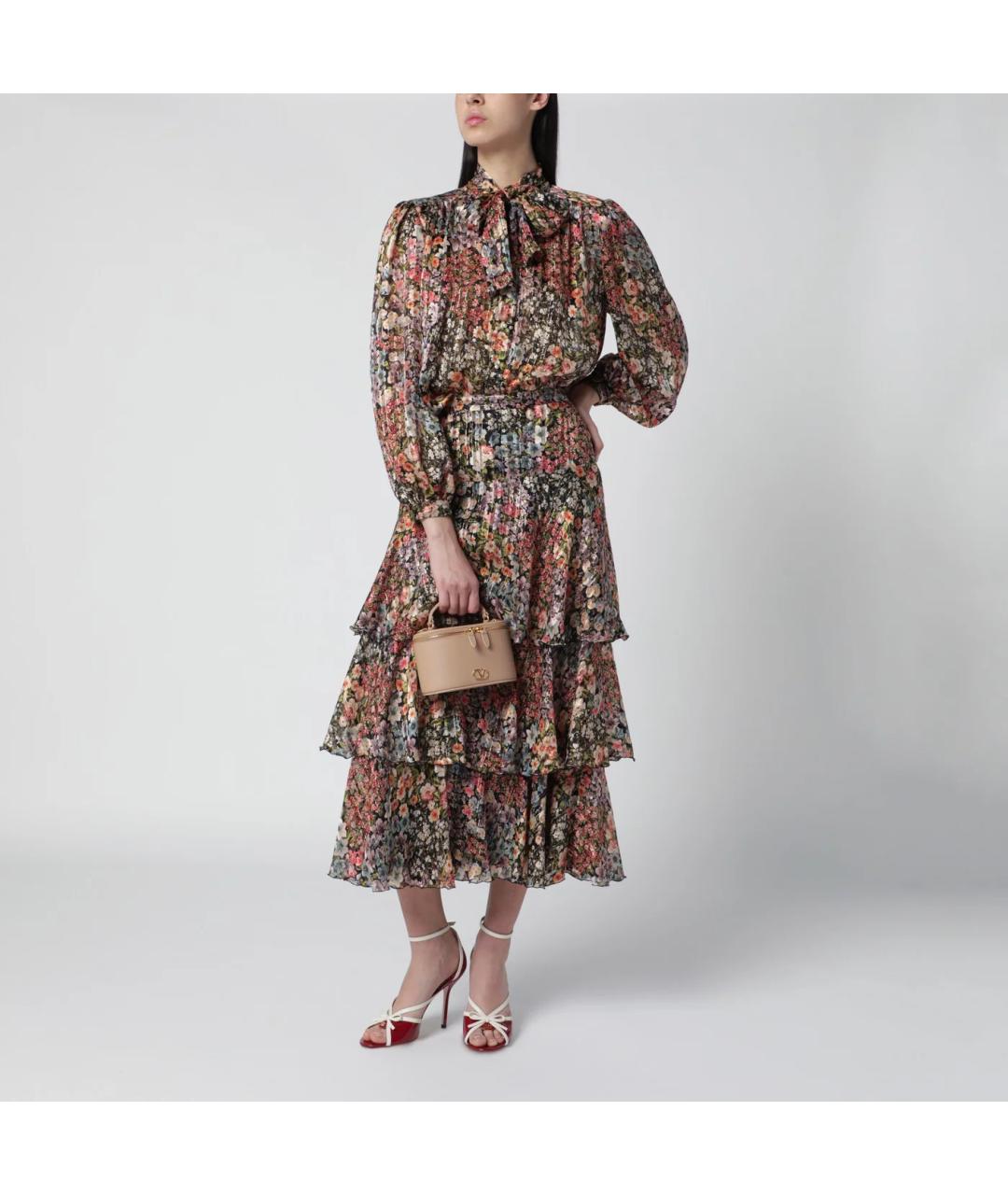 VALENTINO Розовая кожаная сумка через плечо, фото 2