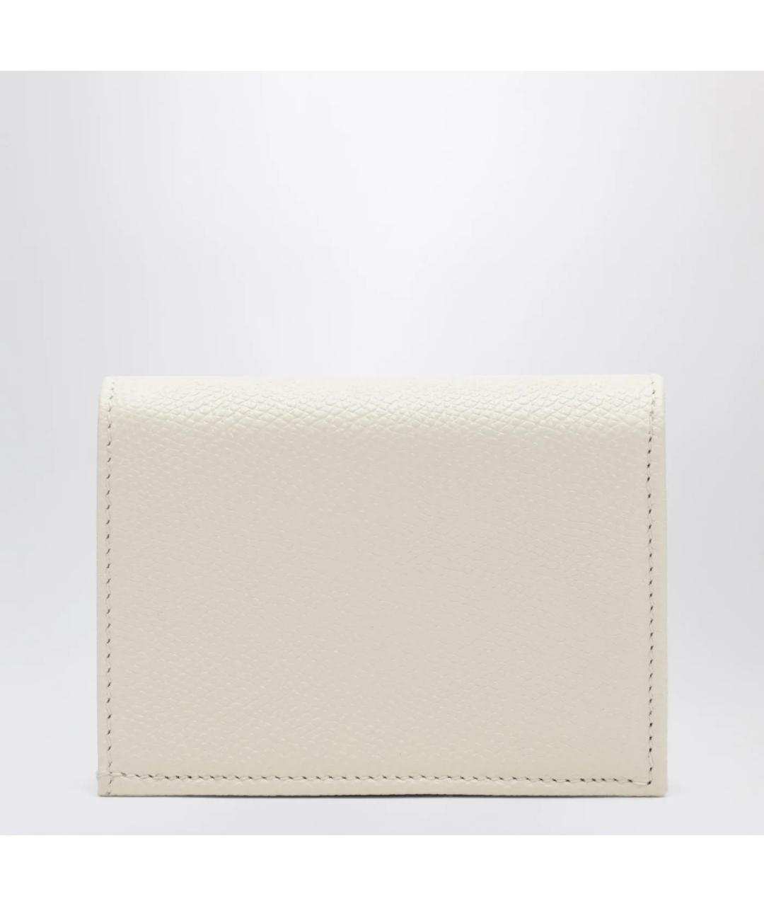 VALENTINO Белый кожаный кошелек, фото 2