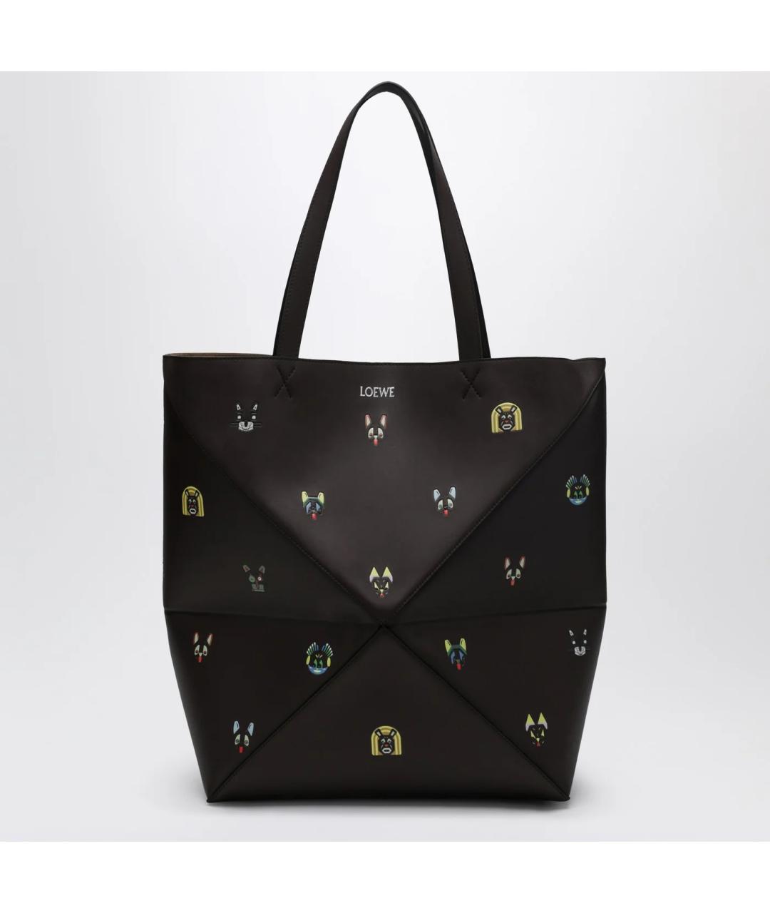 LOEWE Коричневая кожаная сумка тоут, фото 3