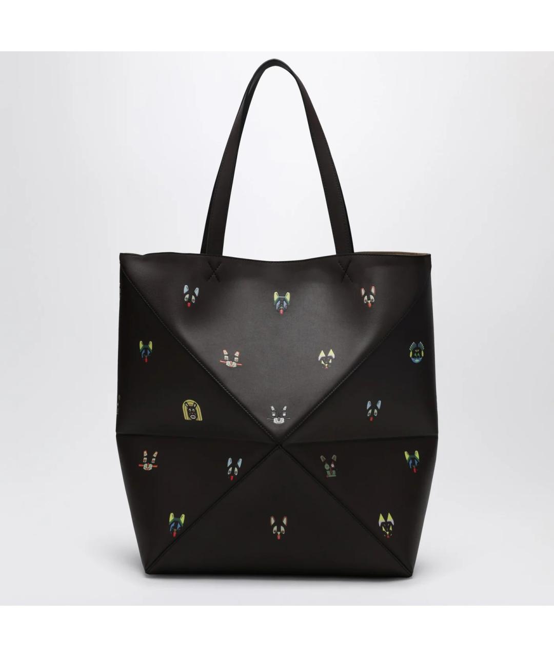 LOEWE Коричневая кожаная сумка тоут, фото 2