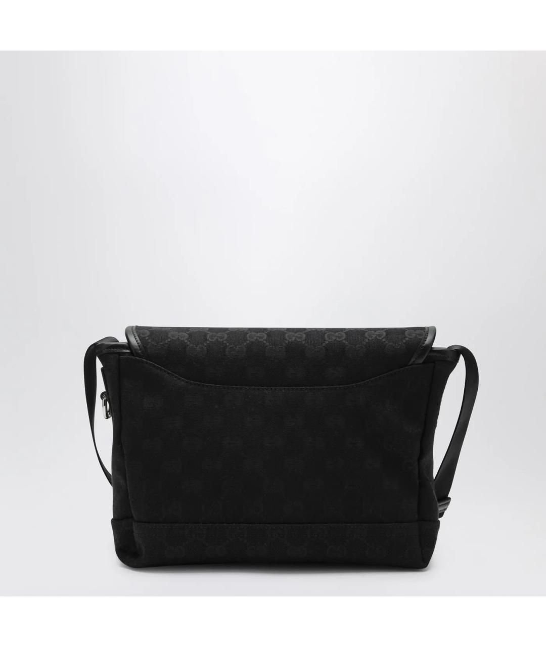 GUCCI Черная тканевая сумка на плечо, фото 2