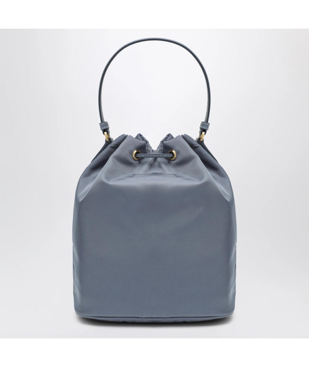 PRADA Голубая синтетическая сумка через плечо, фото 2