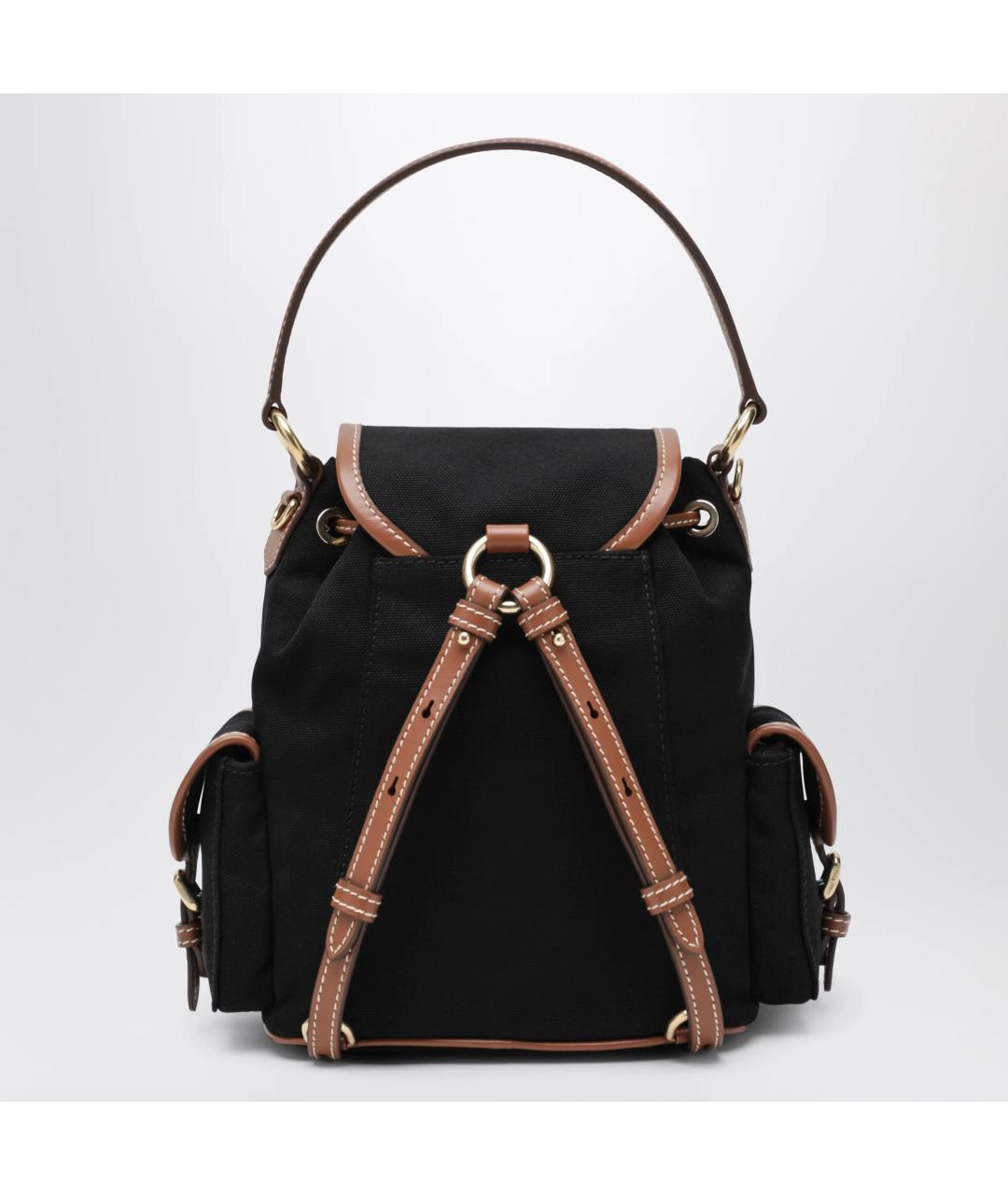 MIU MIU Черный тканевый рюкзак, фото 2