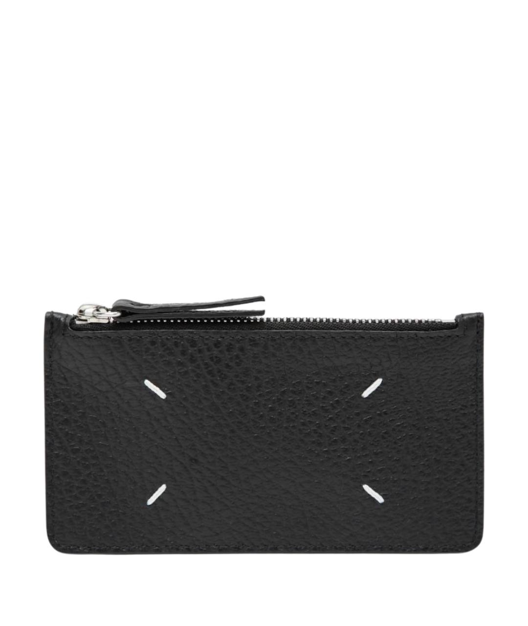 MAISON MARGIELA Черный кожаный кошелек, фото 1