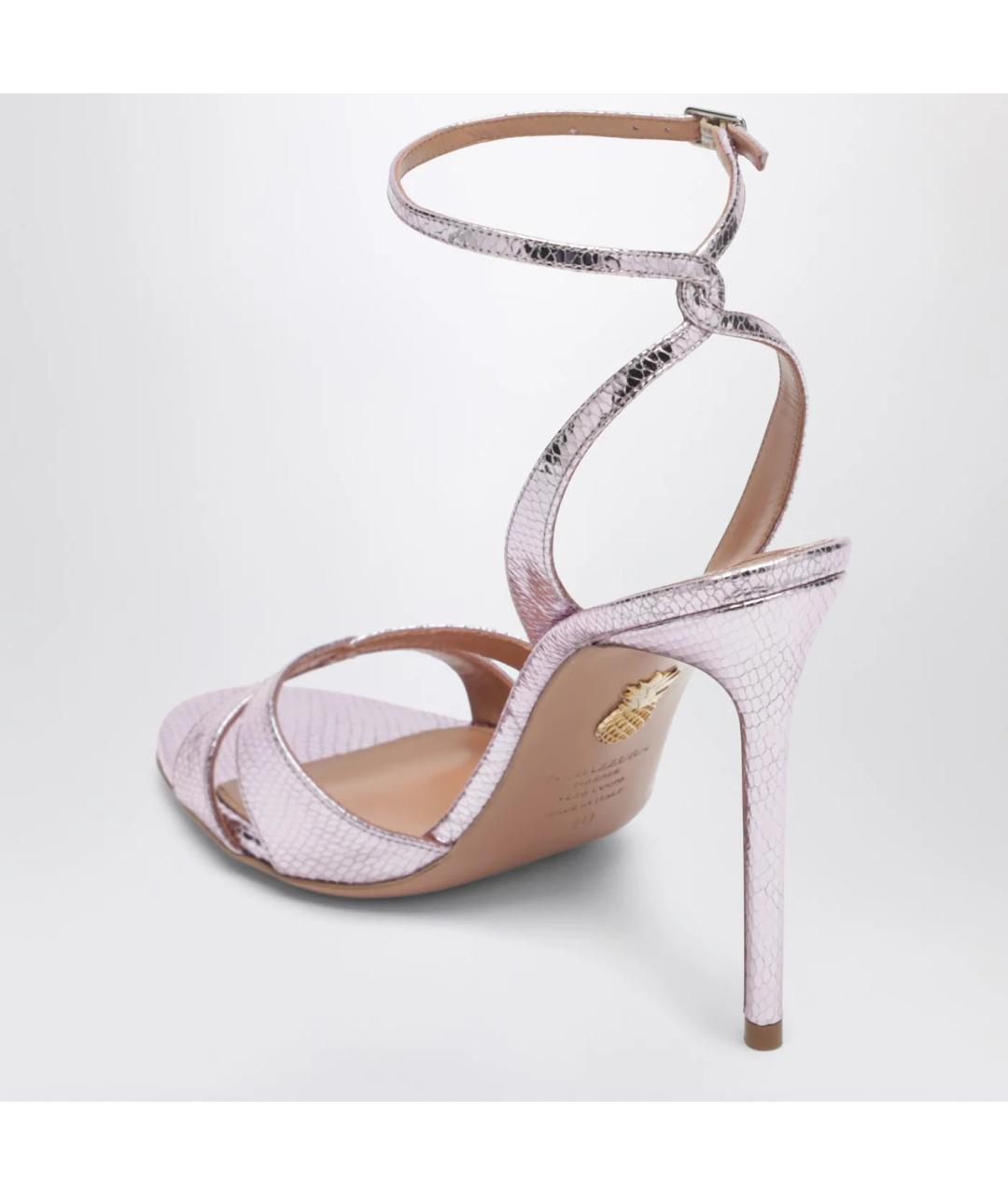 AQUAZZURA Мульти кожаные босоножки, фото 2