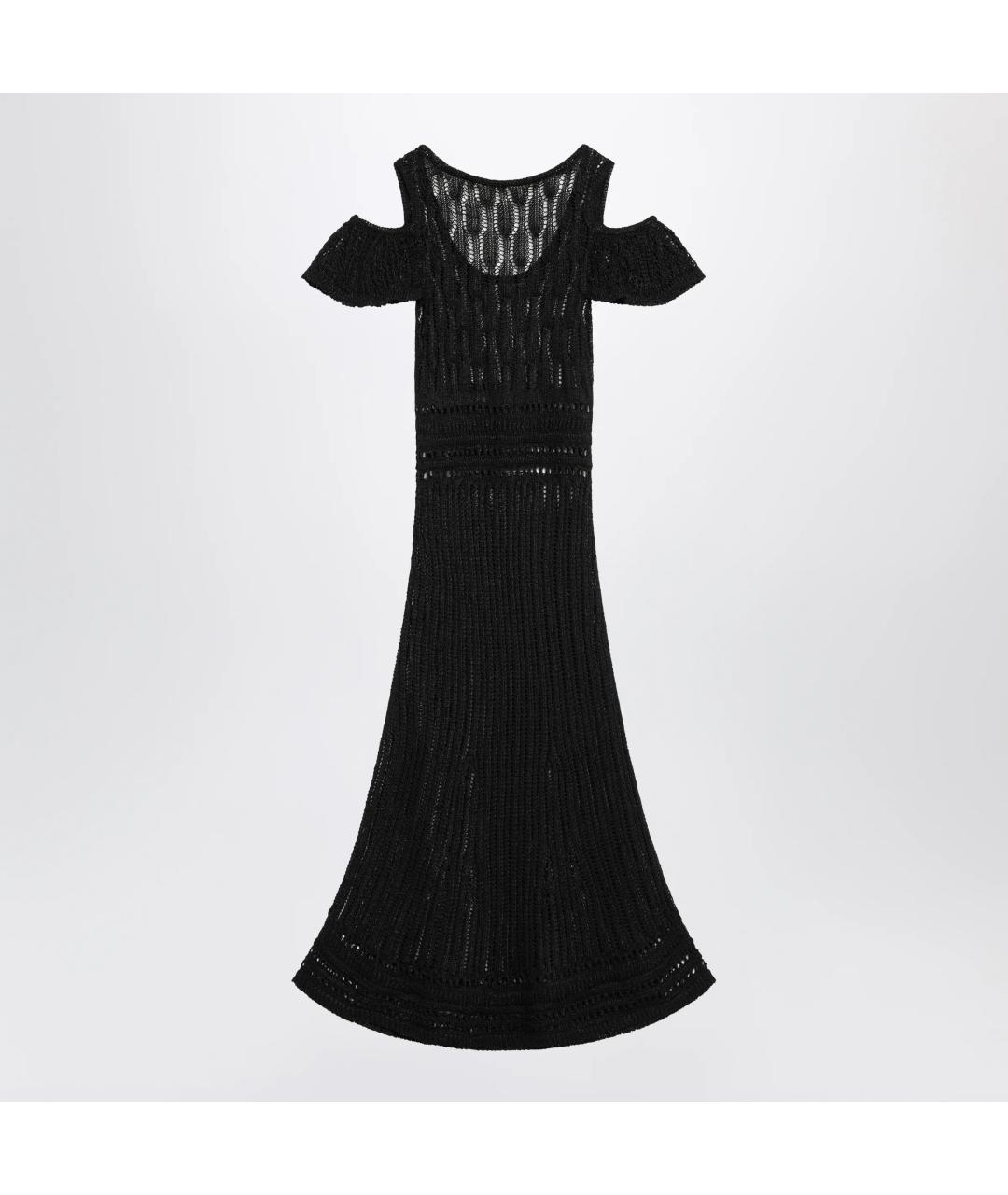 J.W.ANDERSON Черное вискозное повседневное платье, фото 2