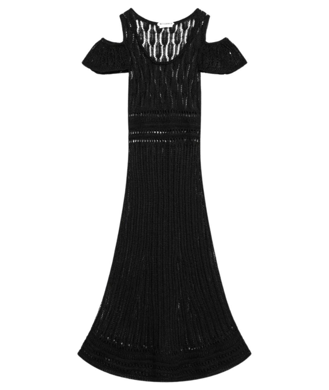 J.W.ANDERSON Черное вискозное повседневное платье, фото 1