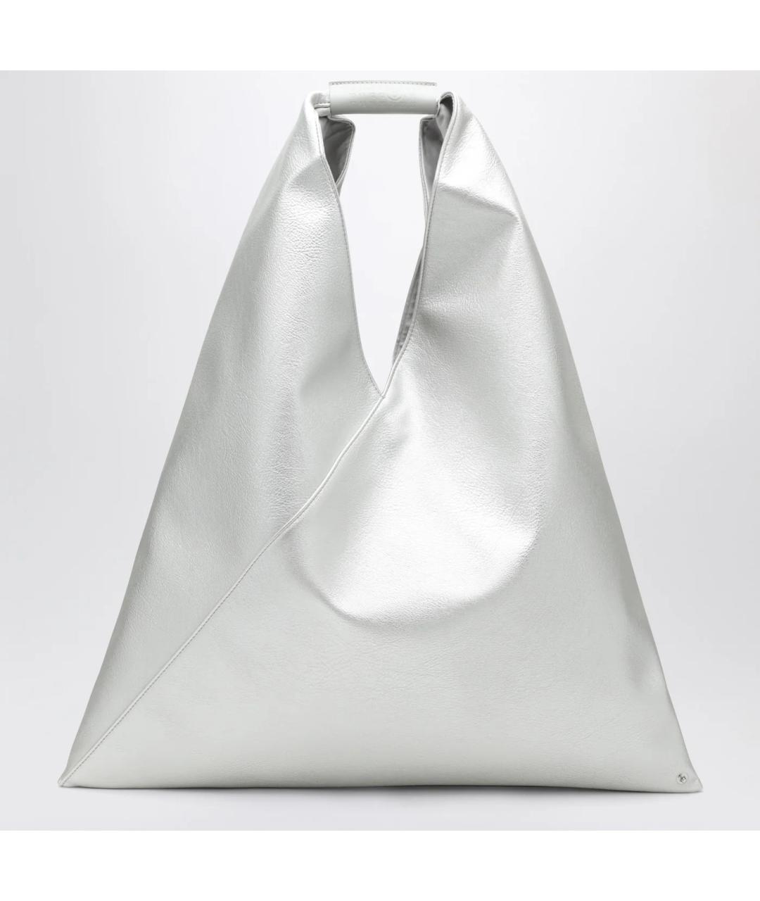 MM6 MAISON MARGIELA Серая сумка тоут из искусственной кожи, фото 3