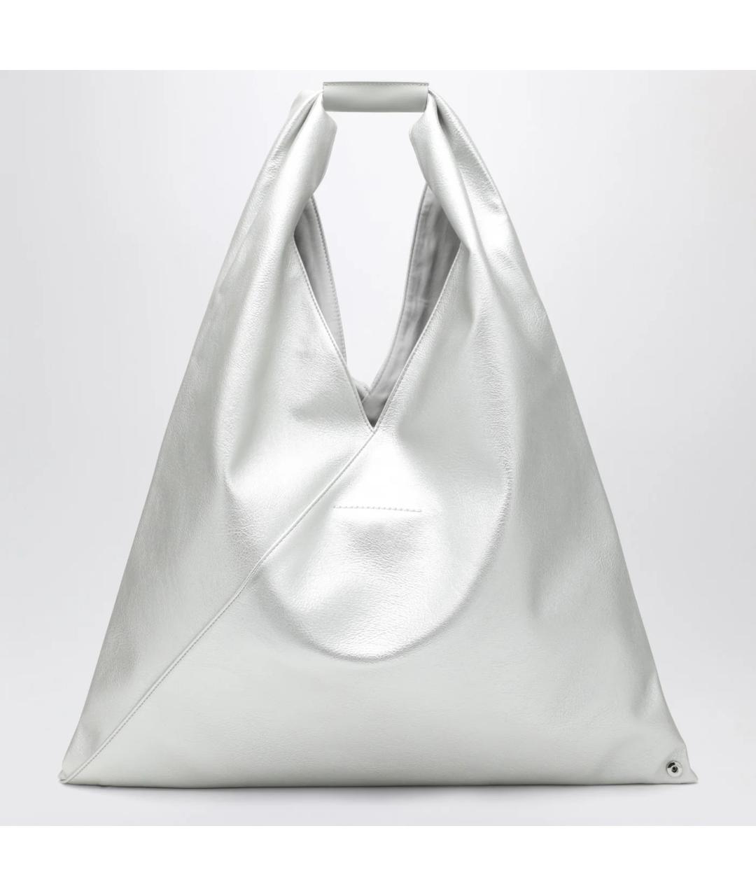 MM6 MAISON MARGIELA Серая сумка тоут из искусственной кожи, фото 2