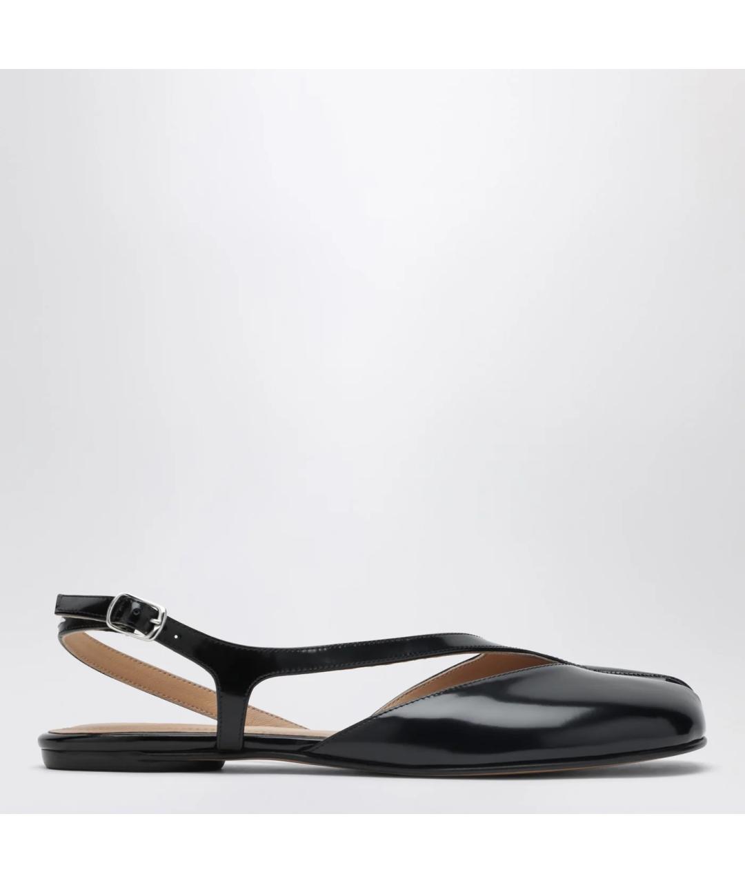 MAISON MARGIELA Черные кожаные балетки, фото 3