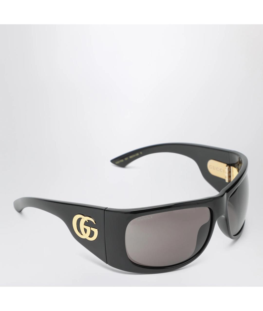 GUCCI Черные пластиковые солнцезащитные очки, фото 2