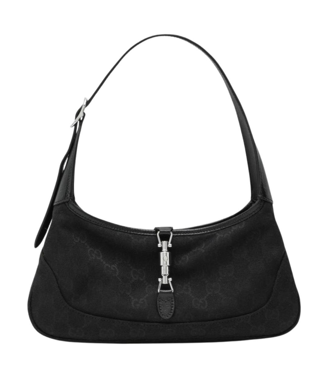 GUCCI Черная тканевая сумка через плечо, фото 1