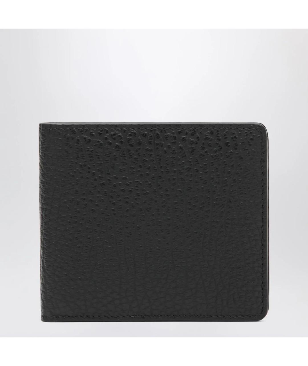 MAISON MARGIELA Черный кожаный кошелек, фото 3