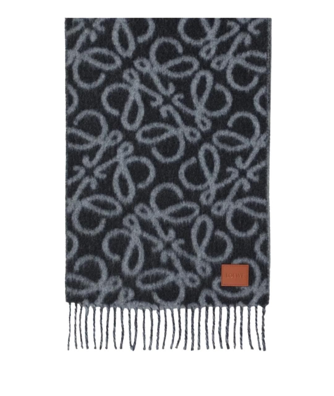 LOEWE Мульти шерстяной шарф, фото 2