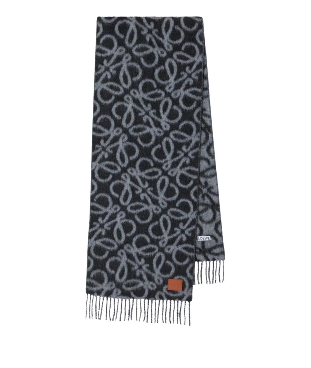 LOEWE Мульти шерстяной шарф, фото 1