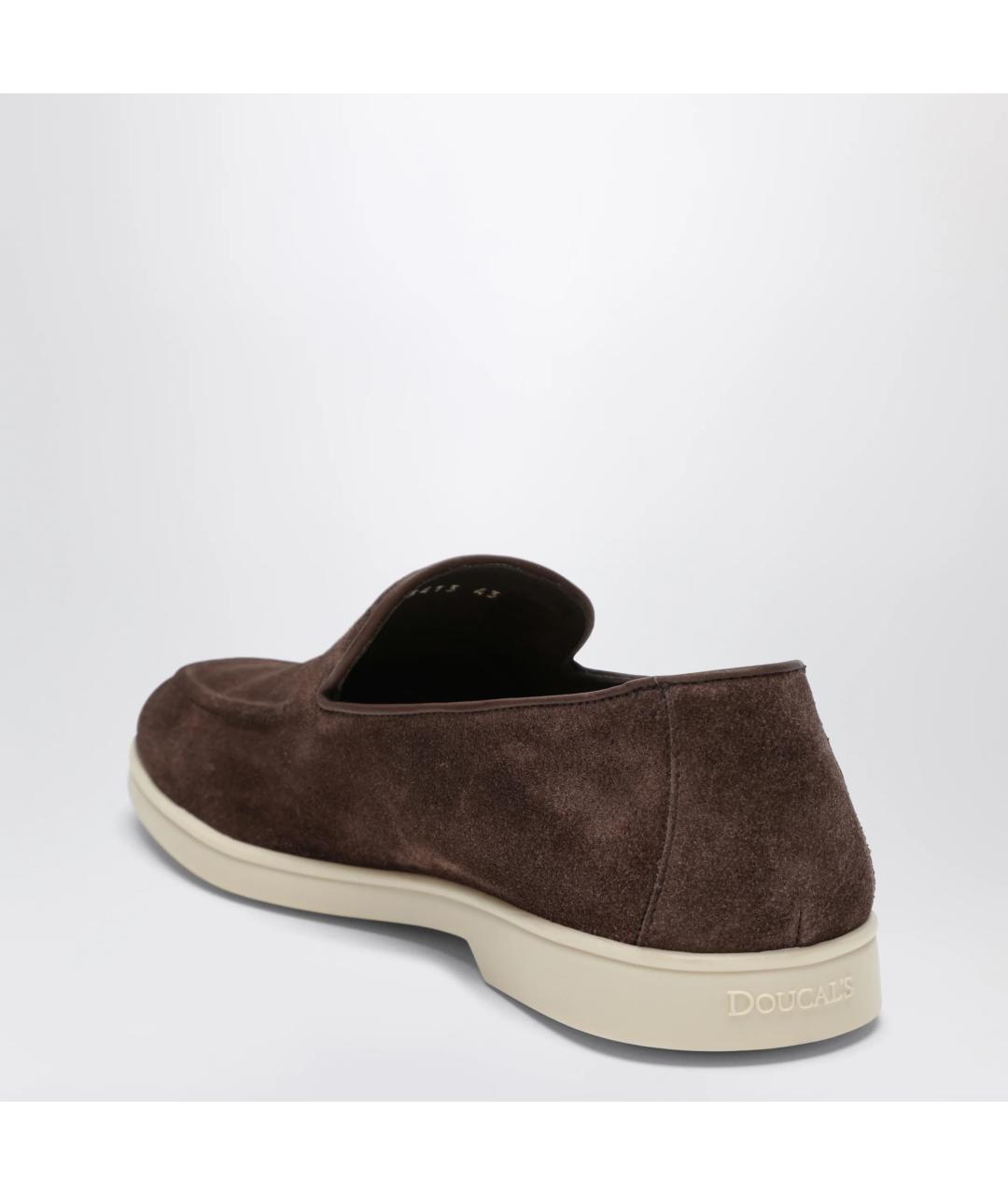 DOUCAL'S Коричневые замшевые лоферы, фото 2