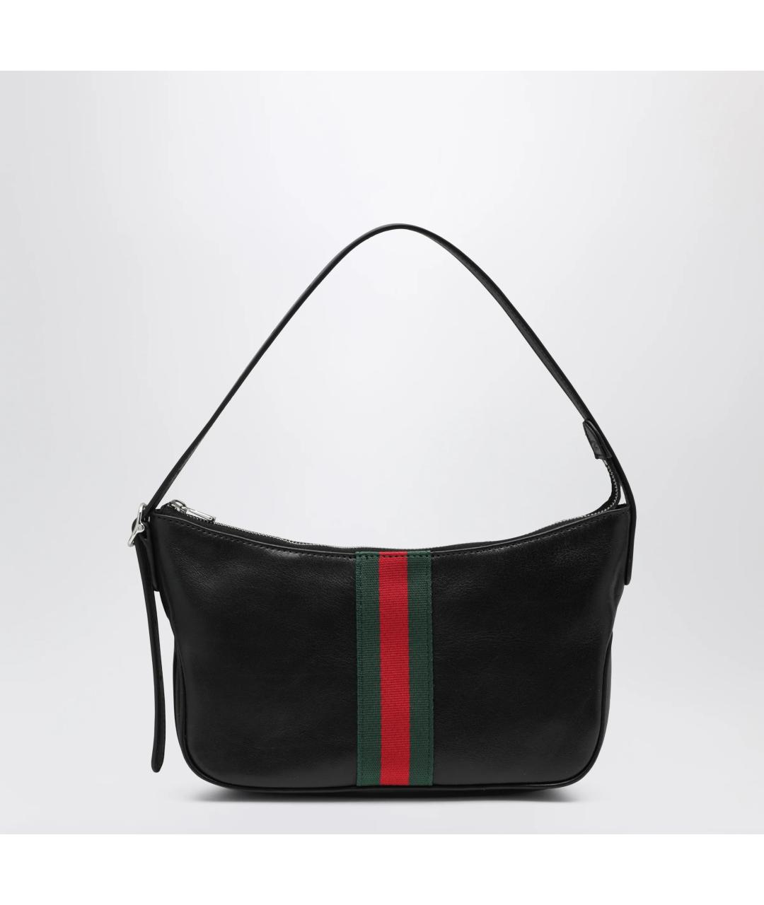 GUCCI Черная кожаная сумка на плечо, фото 3