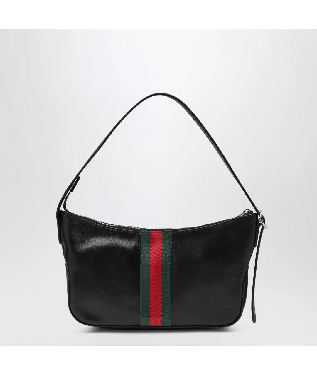 GUCCI Черная кожаная сумка на плечо, фото 2