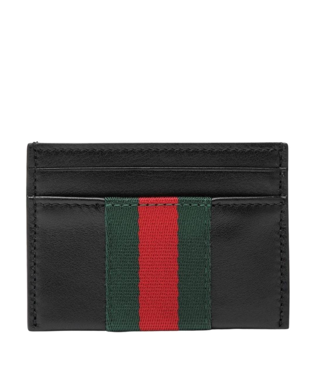 GUCCI Черный кожаный кошелек, фото 1