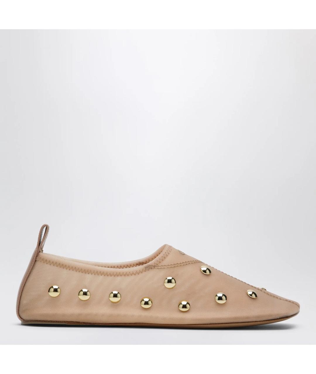 CHLOE Бежевые синтетические балетки, фото 3