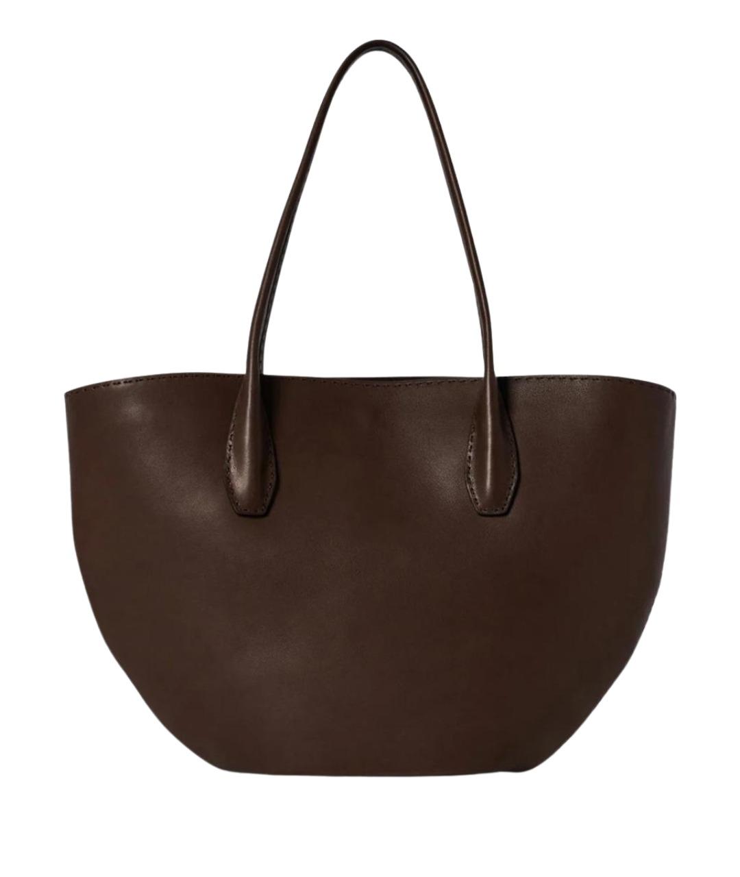 THE ROW Коричневая кожаная сумка тоут, фото 1