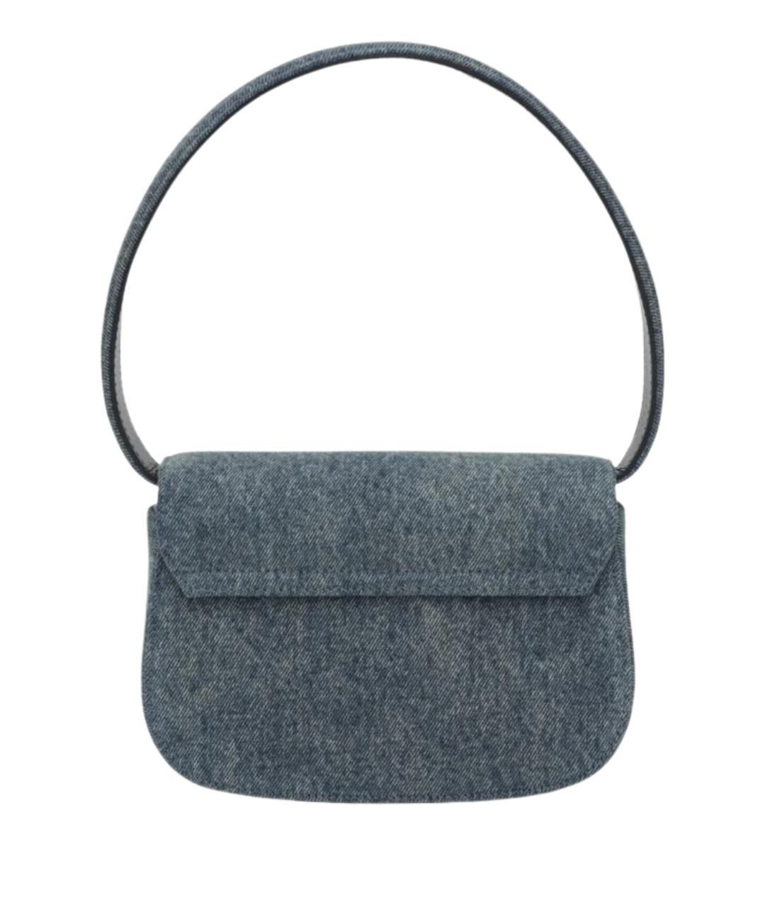 DIESEL Синяя хлопковая сумка через плечо, фото 2