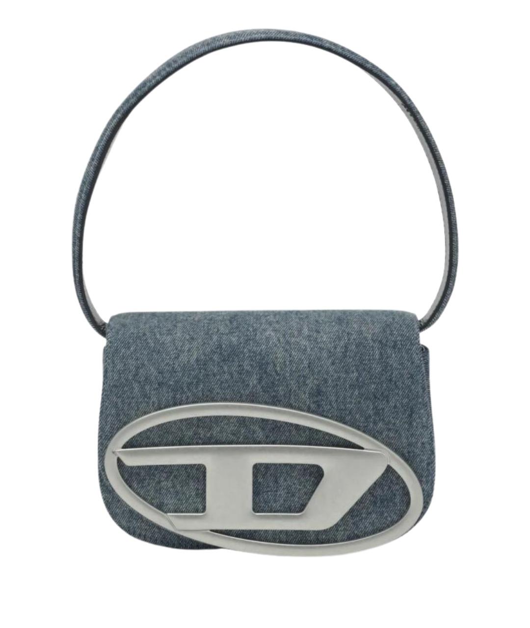 DIESEL Синяя хлопковая сумка через плечо, фото 1