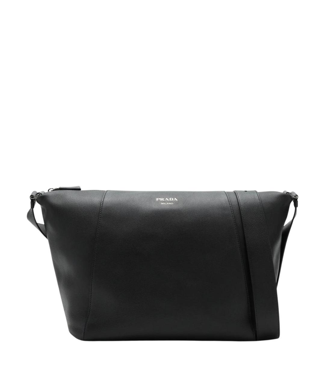 PRADA Черная кожаная сумка на плечо, фото 1