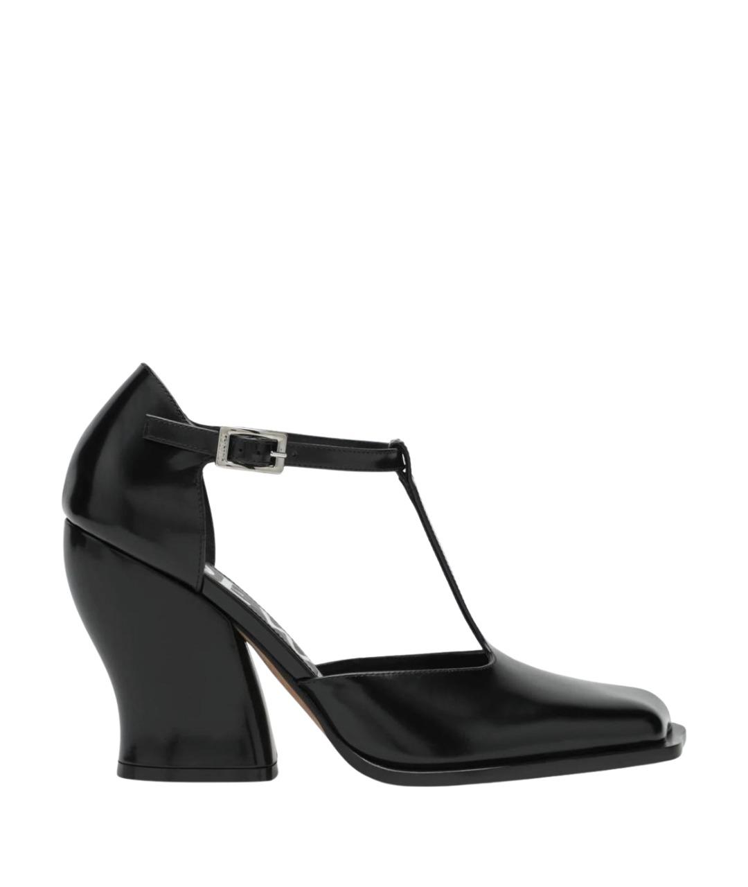 LOEWE Черные кожаные туфли, фото 1