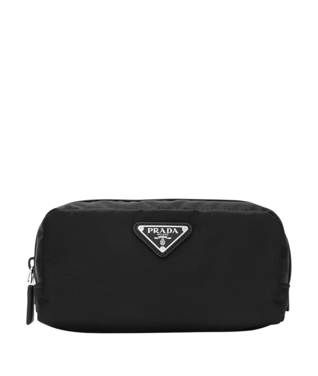 PRADA Черная синтетическая барсетка, фото 1