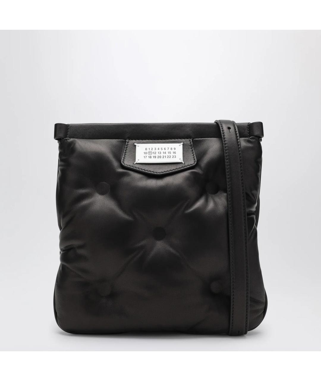 MAISON MARGIELA Черная кожаная сумка тоут, фото 3