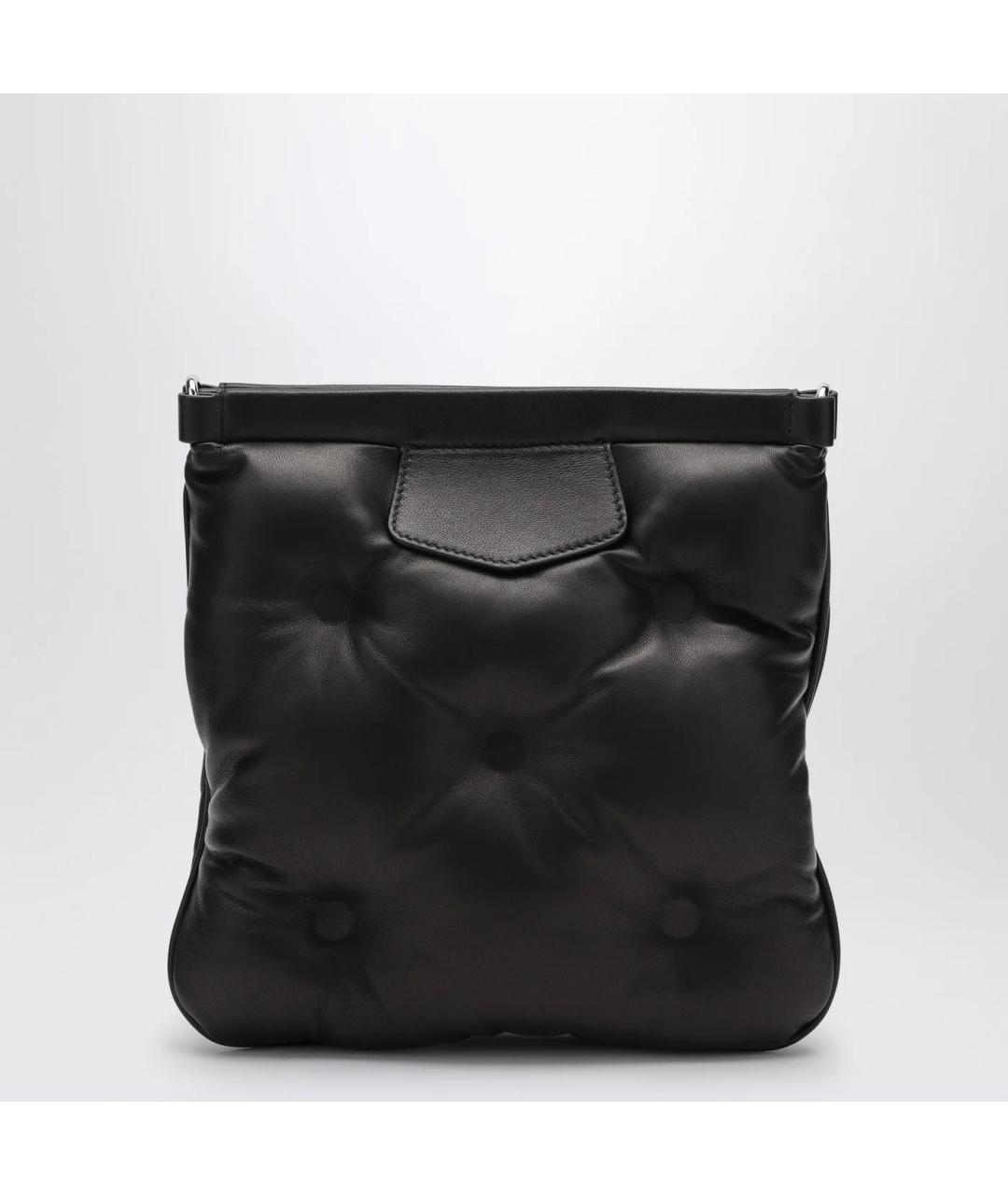 MAISON MARGIELA Черная кожаная сумка тоут, фото 2