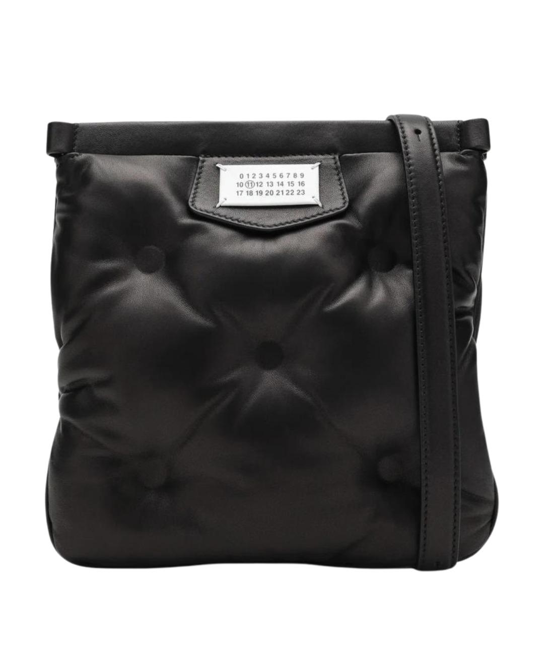 MAISON MARGIELA Черная кожаная сумка тоут, фото 1