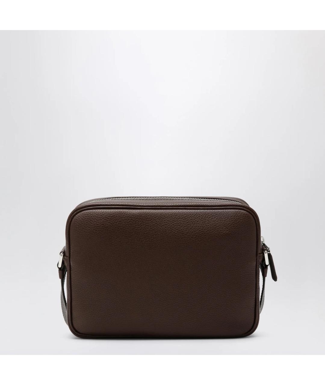 PRADA Коричневая кожаная сумка на плечо, фото 2