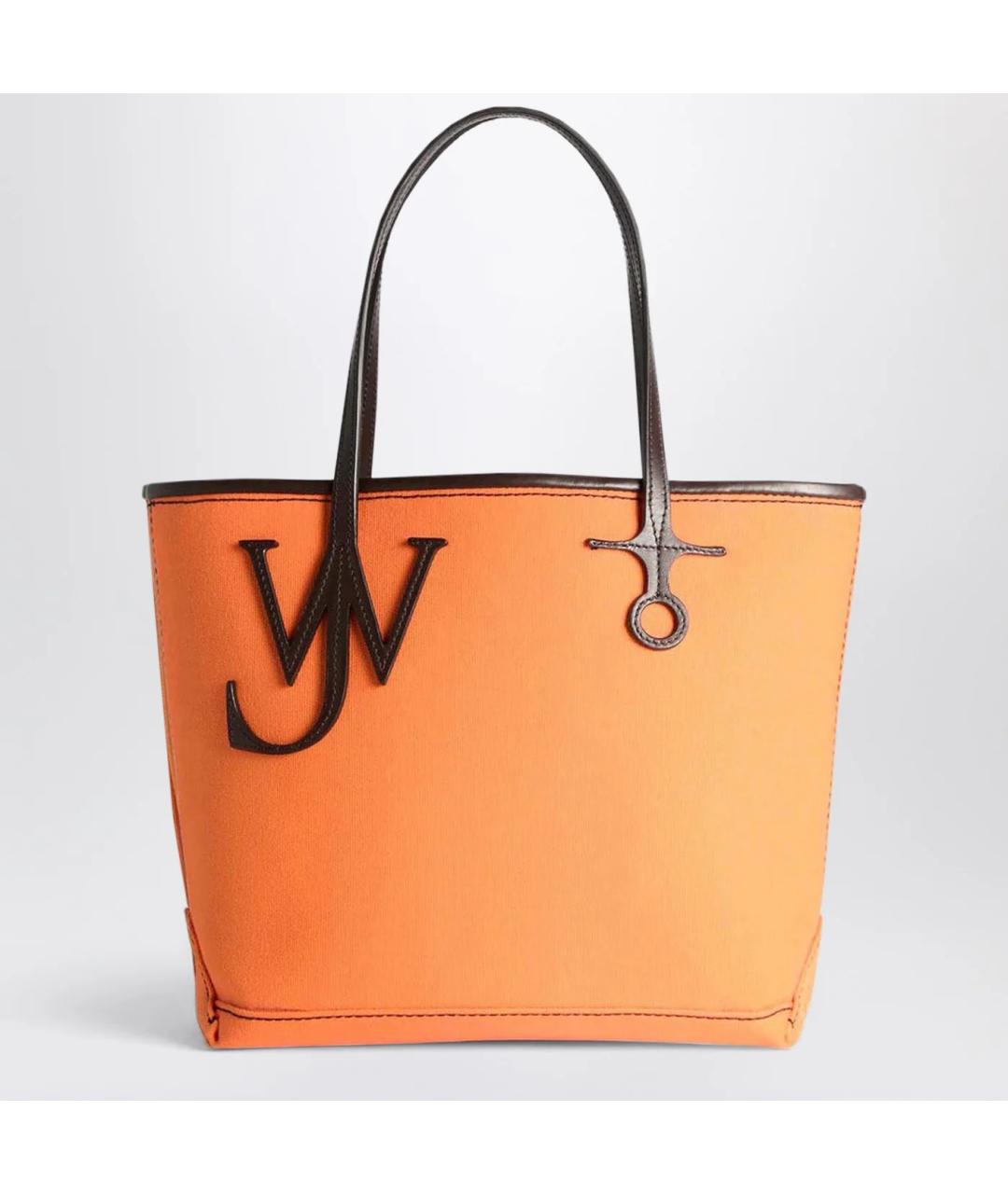 J.W.ANDERSON Оранжевая хлопковая сумка тоут, фото 3