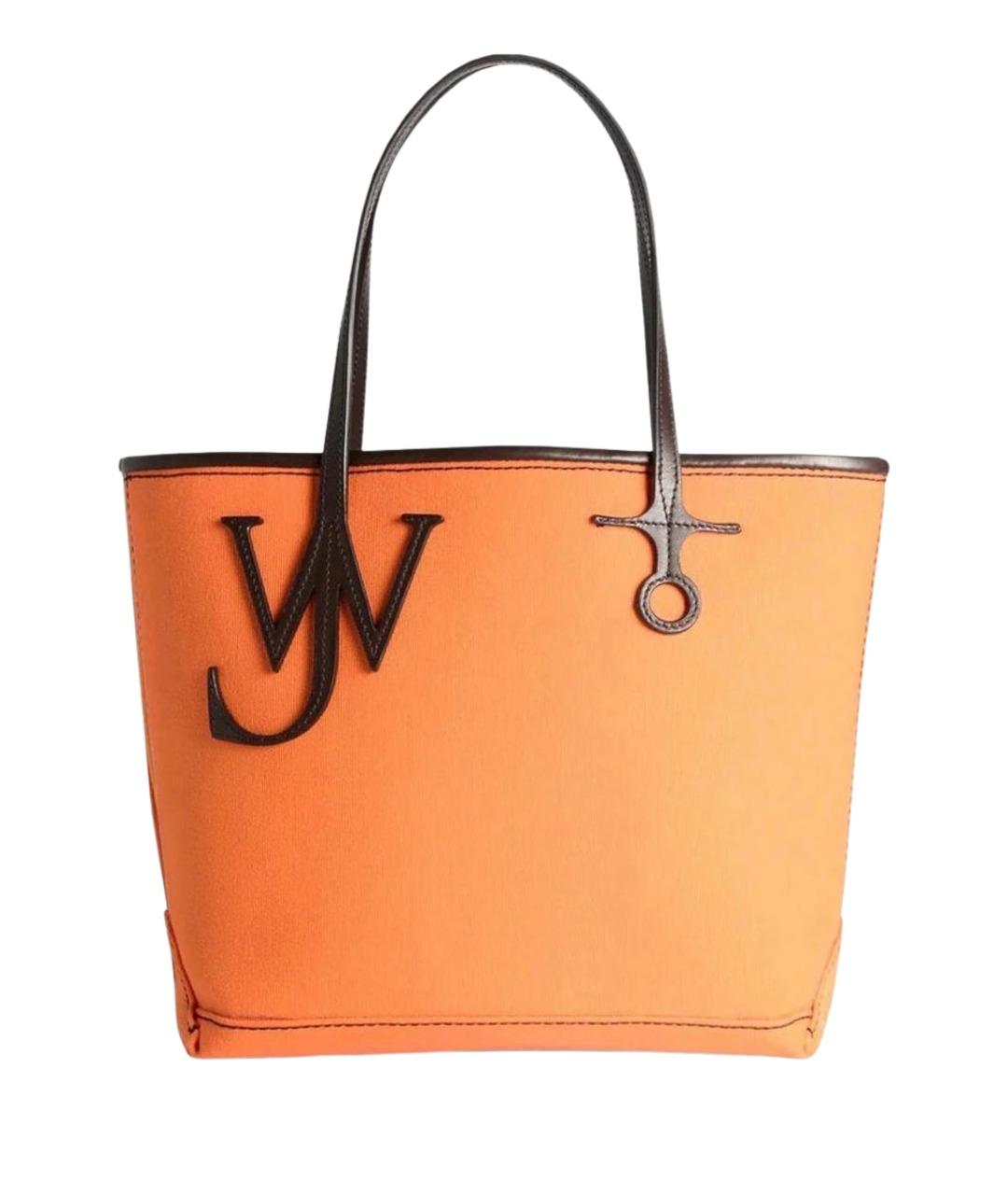 J.W.ANDERSON Оранжевая хлопковая сумка тоут, фото 1