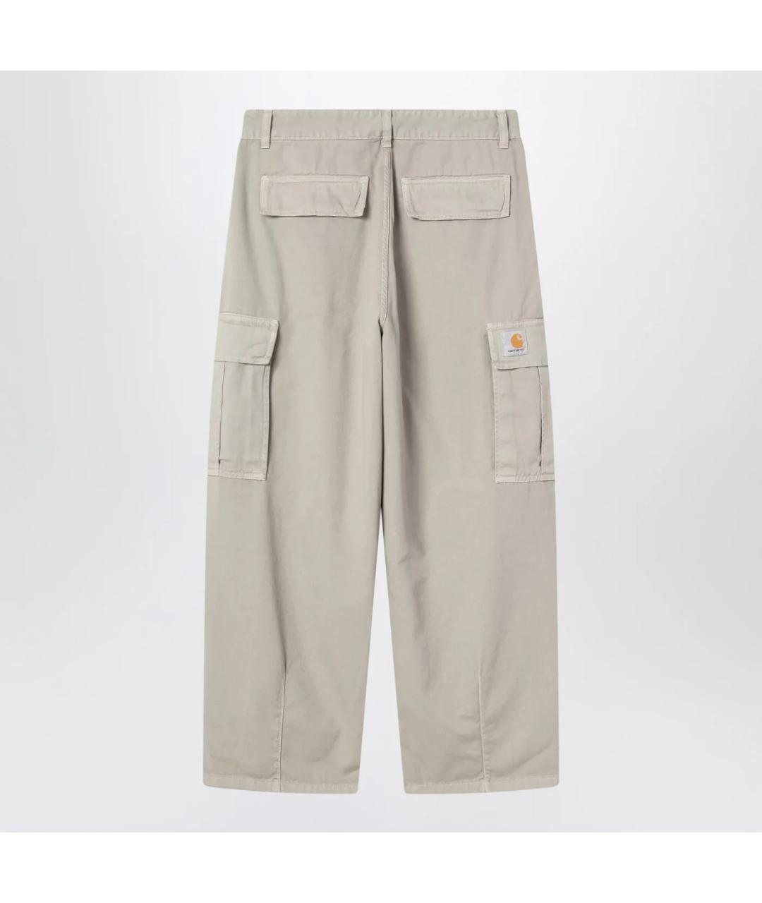 CARHARTT WIP Серые хлопковые повседневные брюки, фото 2