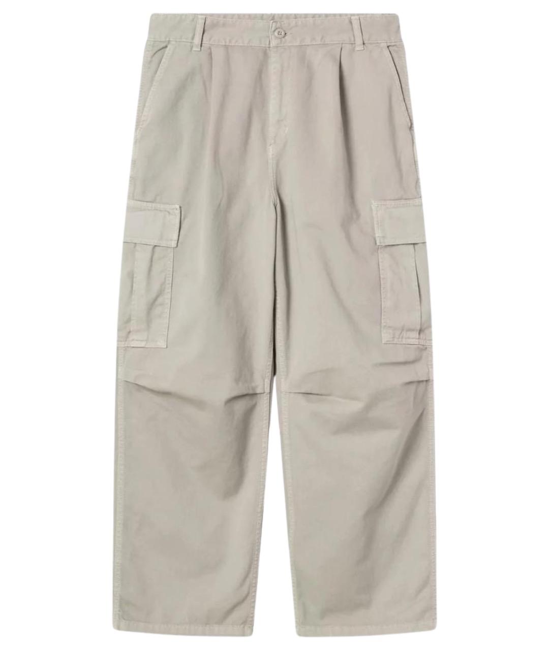 CARHARTT WIP Серые хлопковые повседневные брюки, фото 1