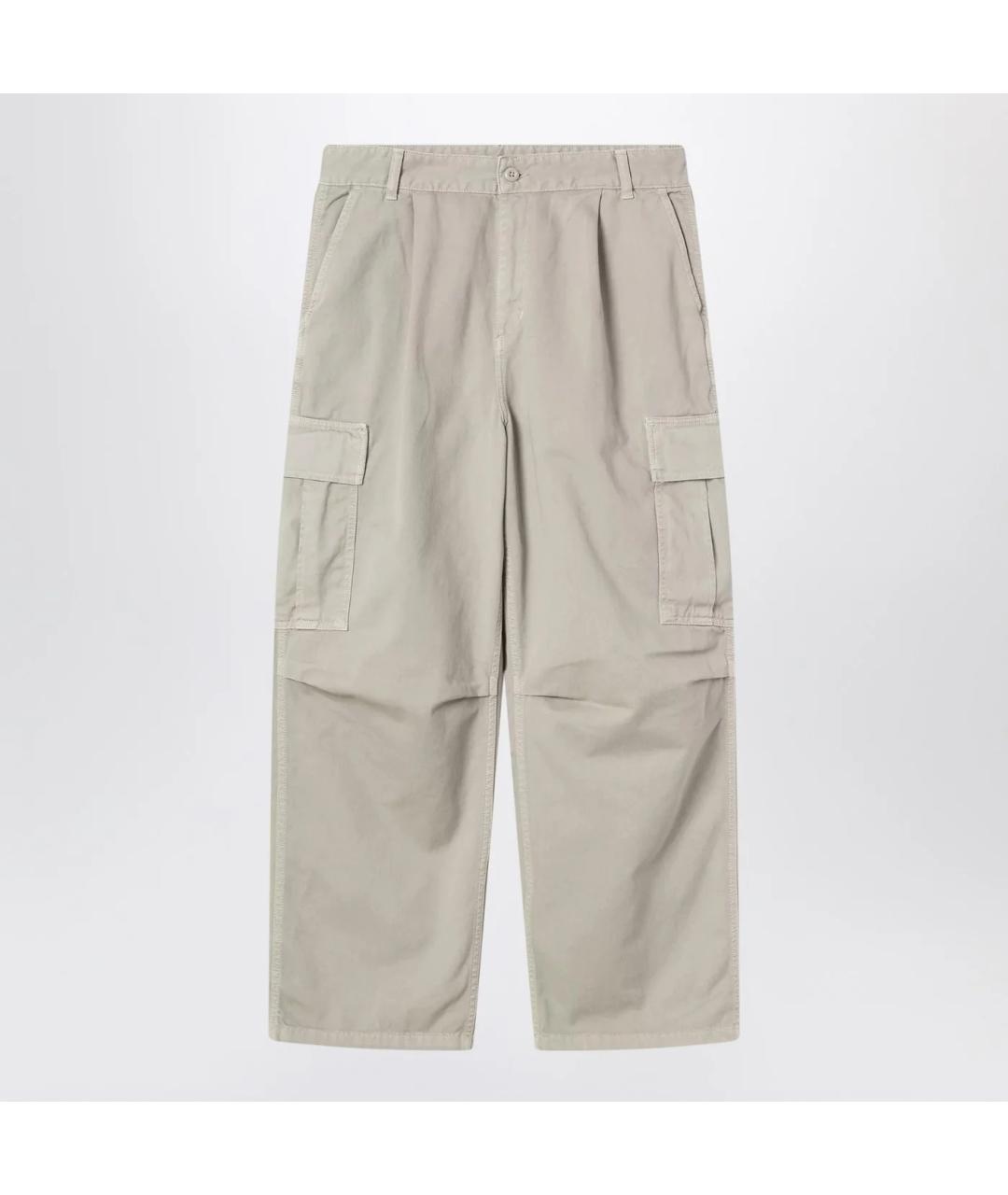 CARHARTT WIP Серые хлопковые повседневные брюки, фото 3