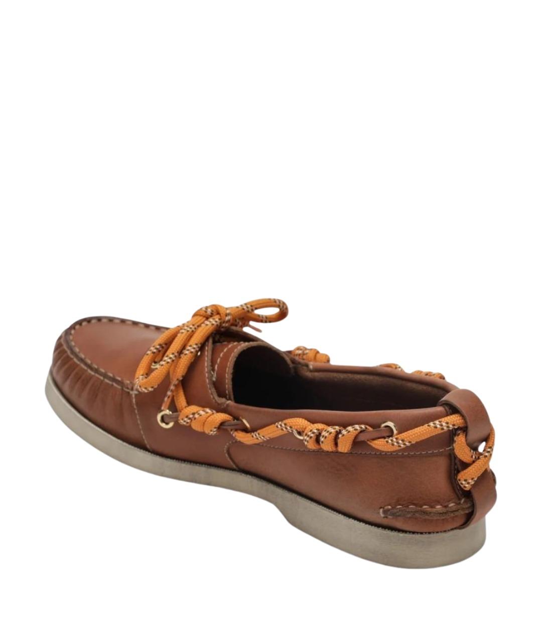 GOLDEN GOOSE DELUXE BRAND Коричневые кожаные лоферы, фото 2