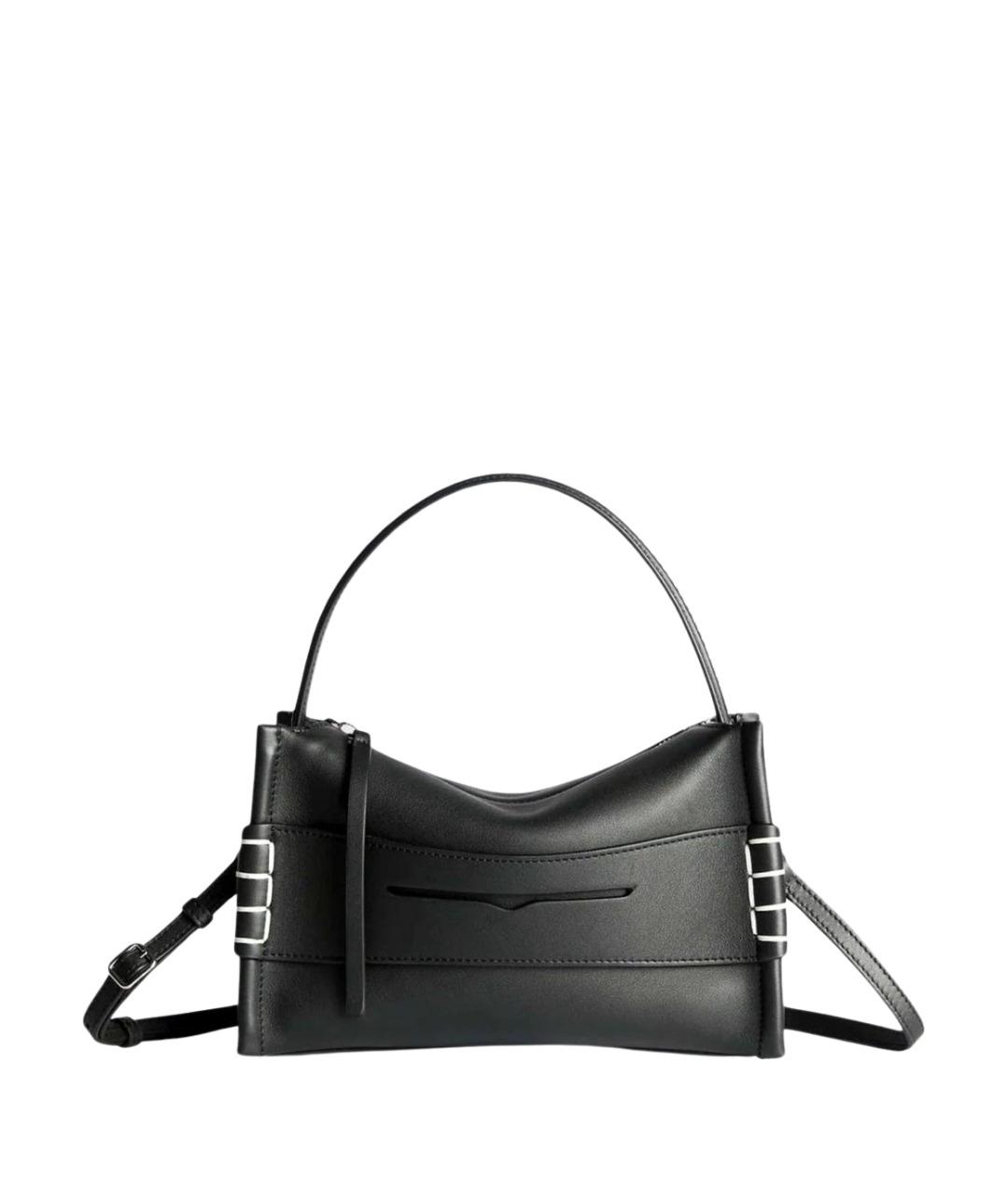 J.W.ANDERSON Черная кожаная сумка через плечо, фото 1