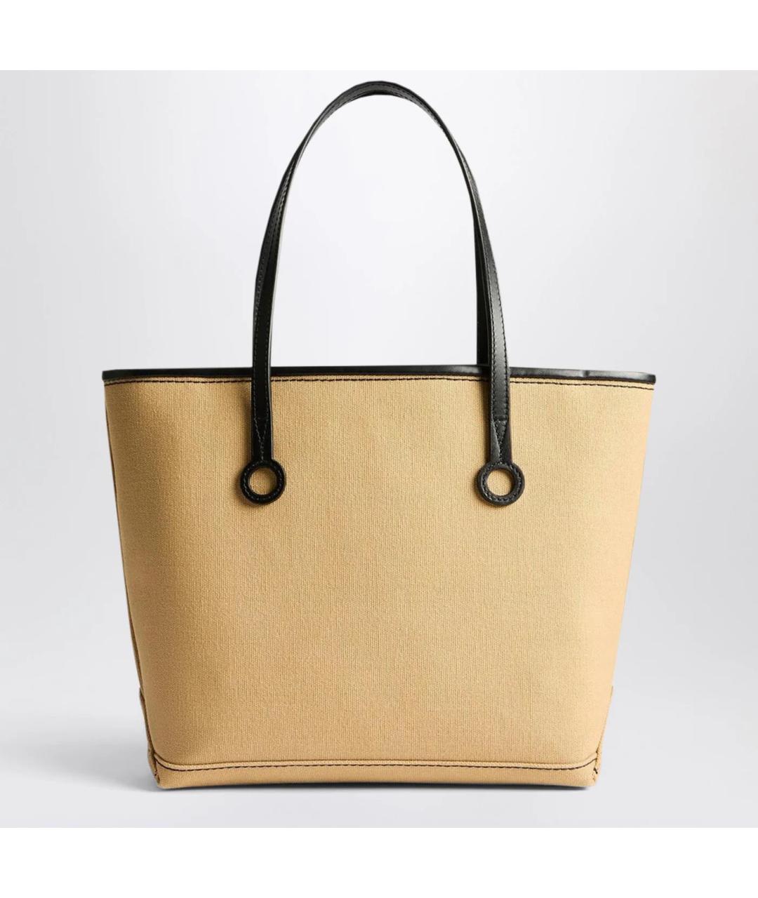 J.W.ANDERSON Бежевая хлопковая сумка тоут, фото 2