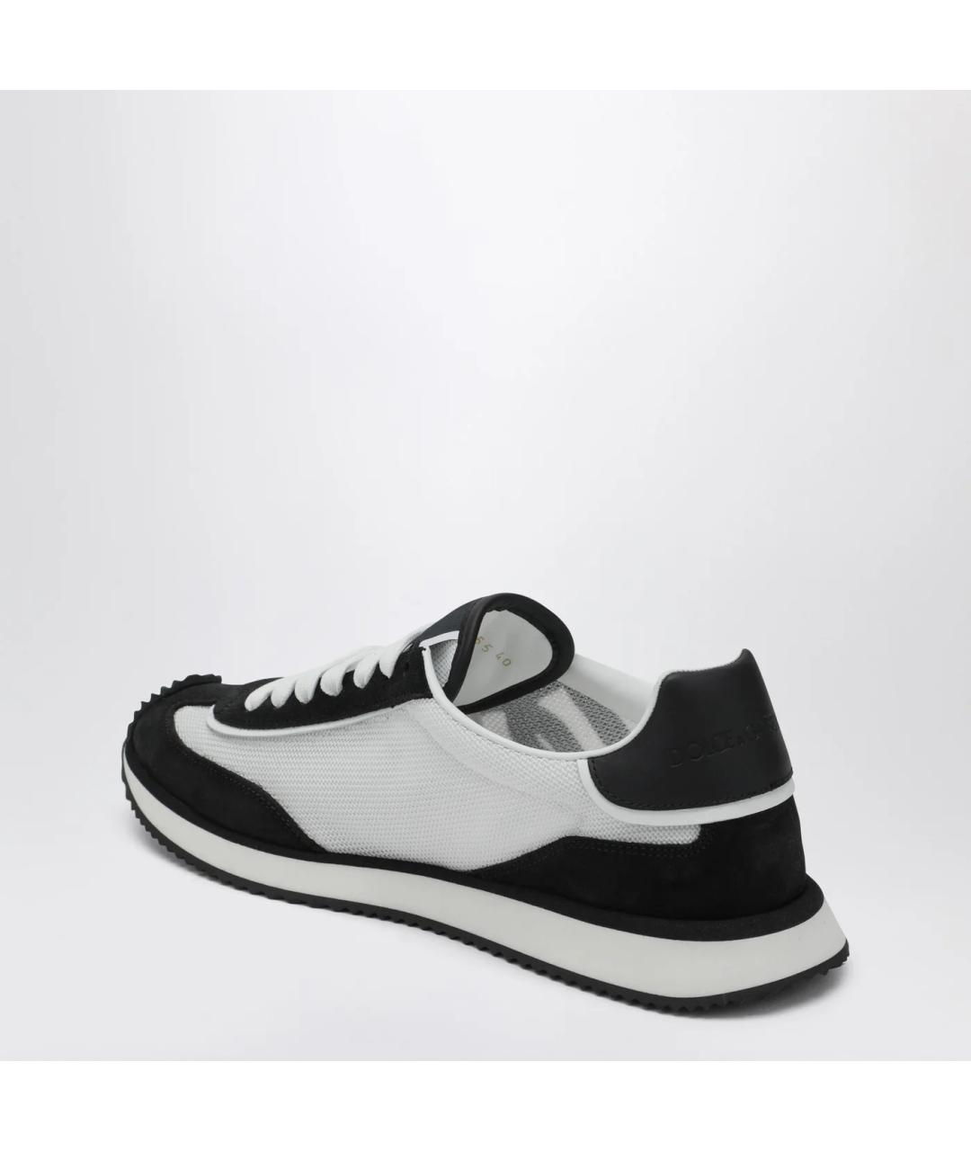 DOLCE&GABBANA Черные синтетические кроссовки, фото 2