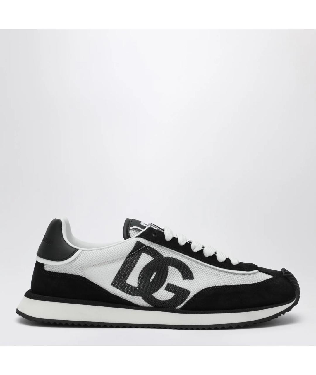 DOLCE&GABBANA Черные синтетические кроссовки, фото 3