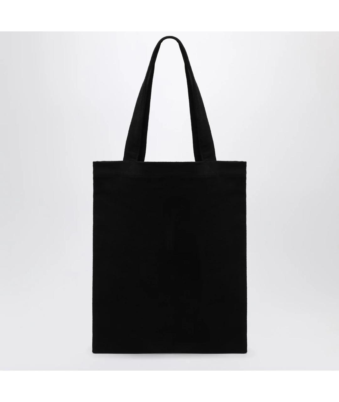 RICK OWENS DRKSHDW Черная хлопковая сумка тоут, фото 2