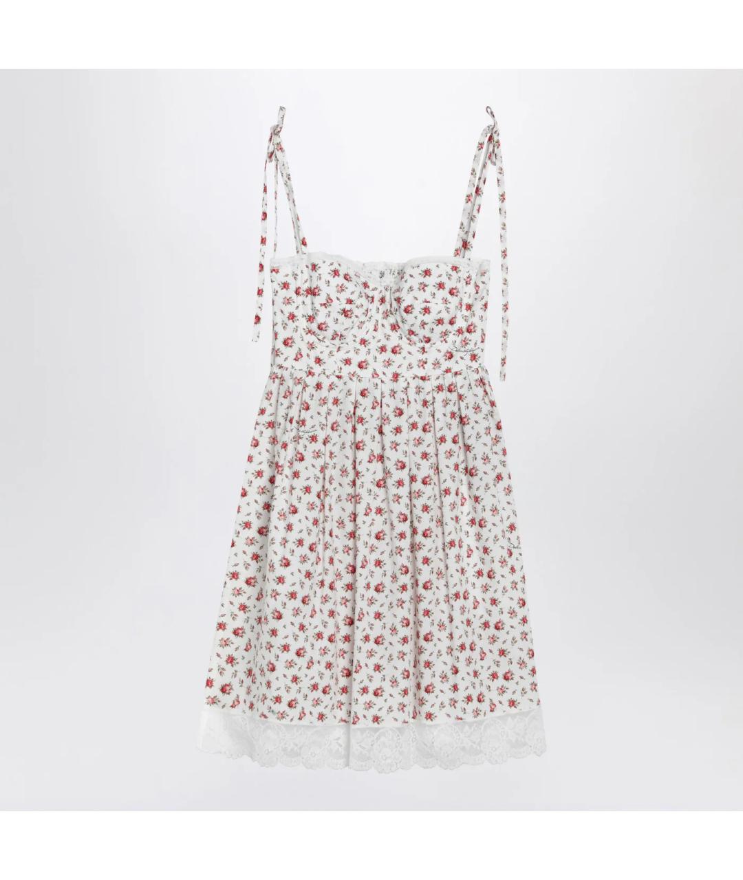 DOLCE&GABBANA Мульти хлопковое коктейльное платье, фото 3