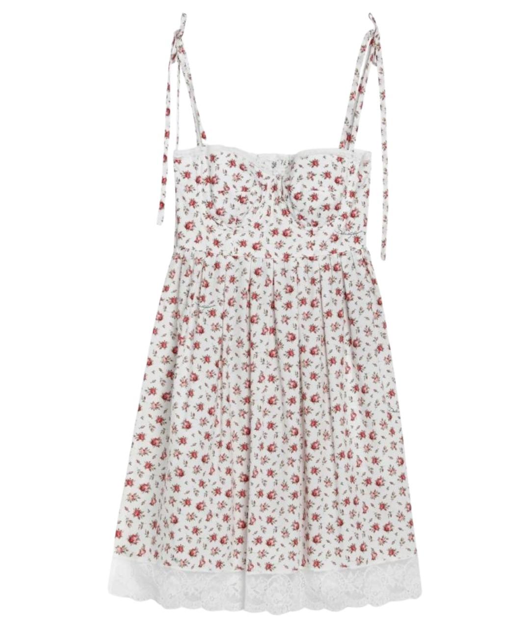 DOLCE&GABBANA Мульти хлопковое коктейльное платье, фото 1