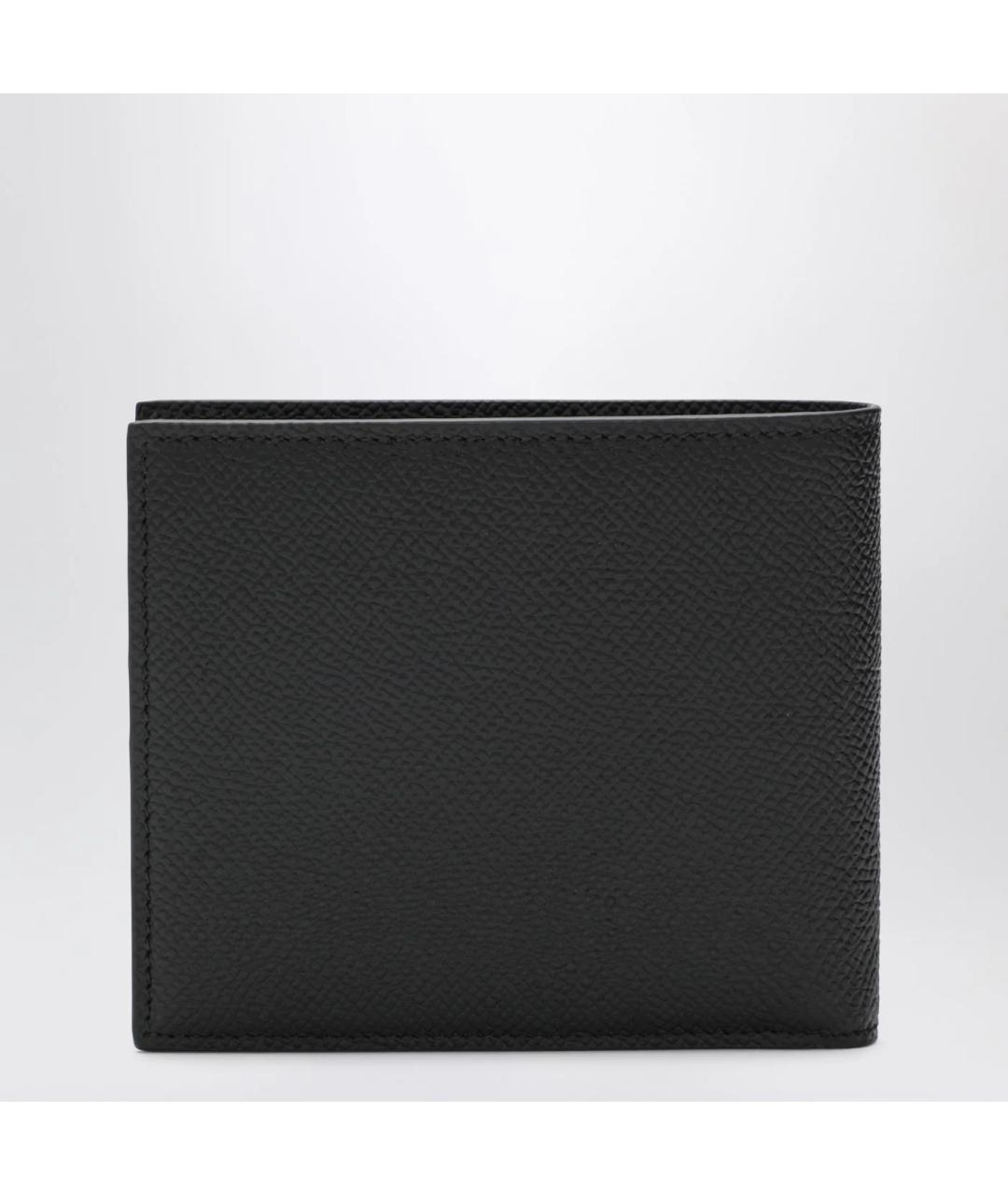 DOLCE&GABBANA Черный кожаный кошелек, фото 2